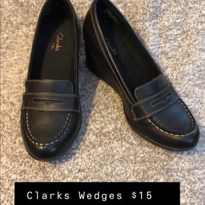 Clark’s wedges. Like new.